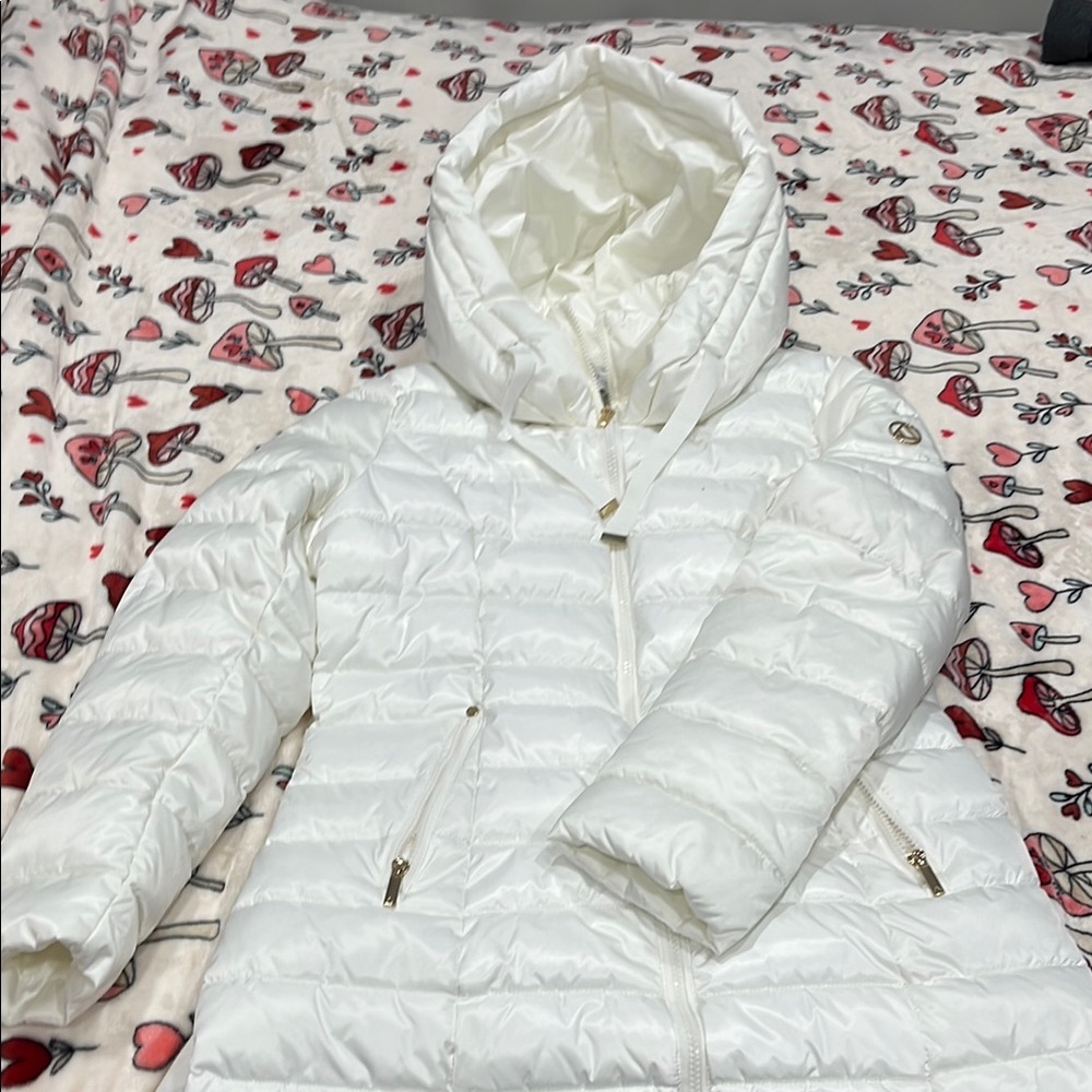 White Quilted Women's Jacket